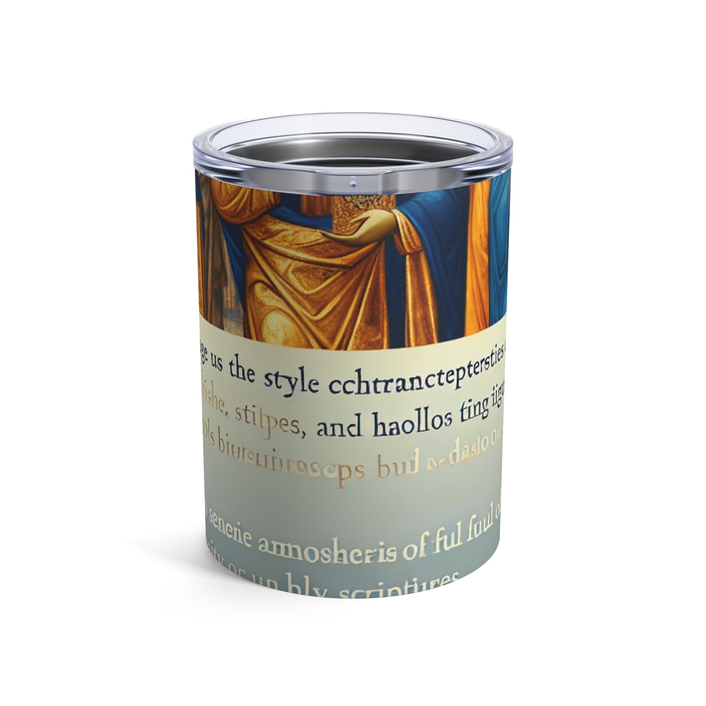 "Forged in Faith: The Journey from Despair to Hope" - The Alien Tumbler 10oz Religious Art