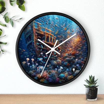 "Enigmatic Underwater World" - The Alien Wall Clock