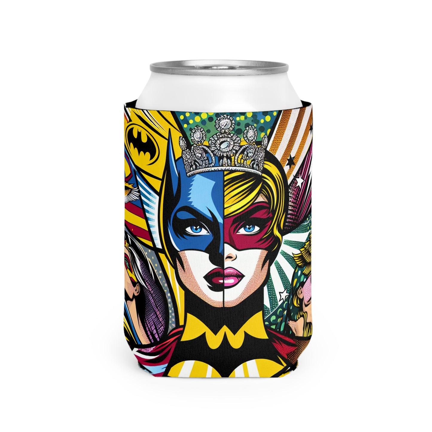 "Heroes of Pop Art: An Intermixing of Icons" - The Alien Can Cooler Sleeve Pop Art Style