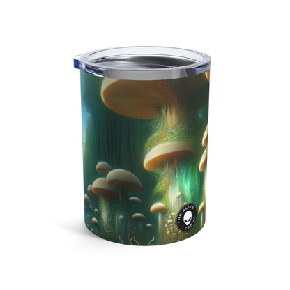 "Arboleda de hongos místicos": vaso extraterrestre de 10 oz