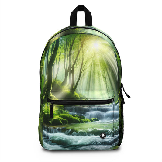 "Enchanting Waterfall Oasis" - The Alien Backpack