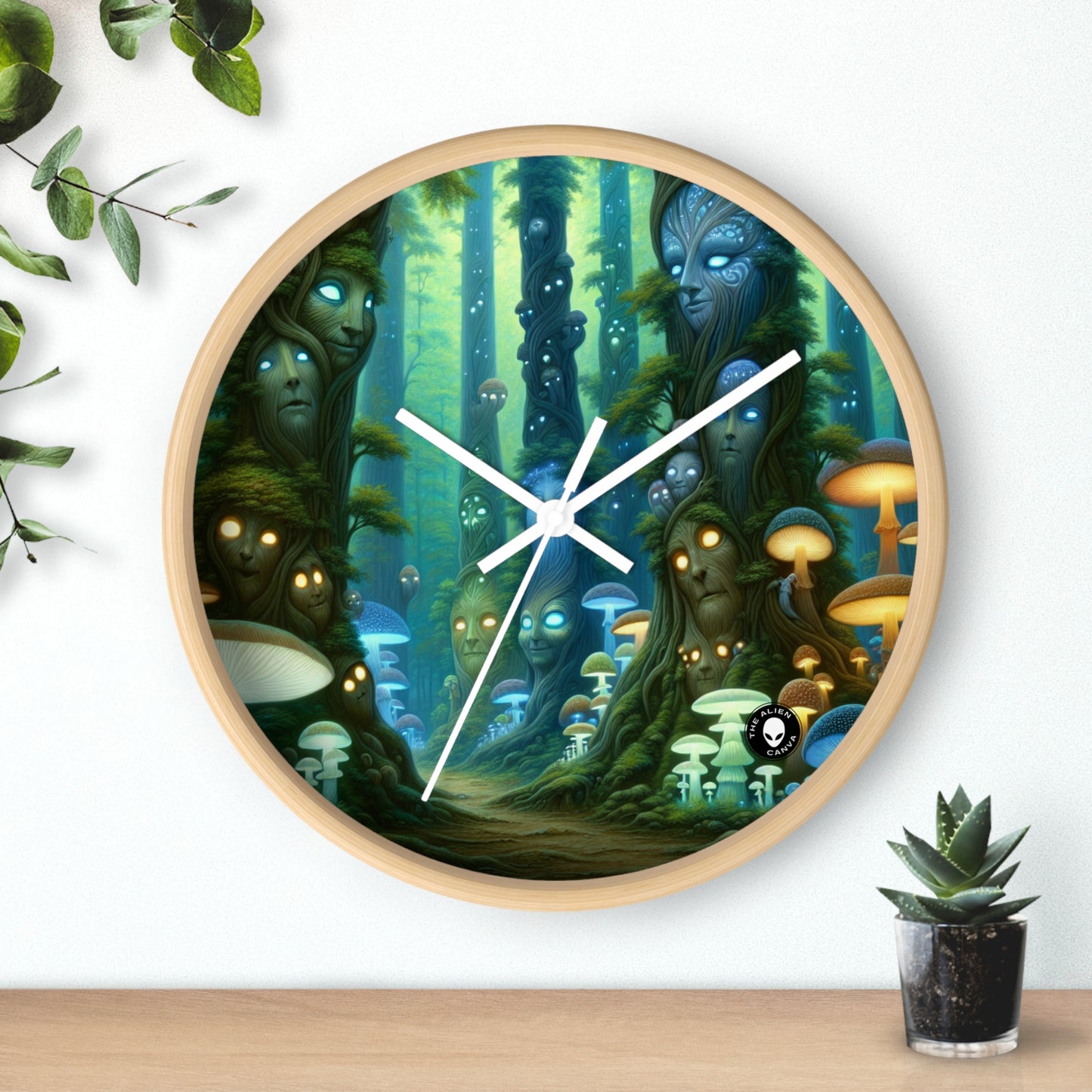 "Forêt Enchantée" - L'Horloge Murale Alien