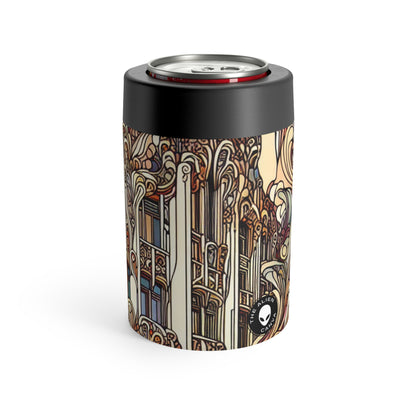 "Enchanted Seasons: Art Nouveau Forest Illustration" - The Alien Can Holder Art Nouveau