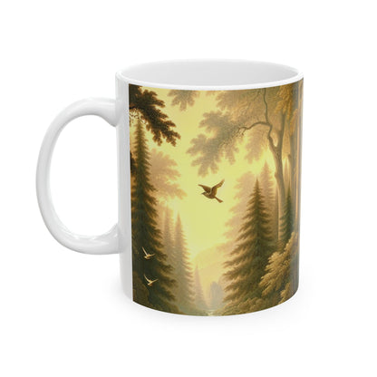 "Tranquil Forest Glen" - The Alien Ceramic Mug 11oz