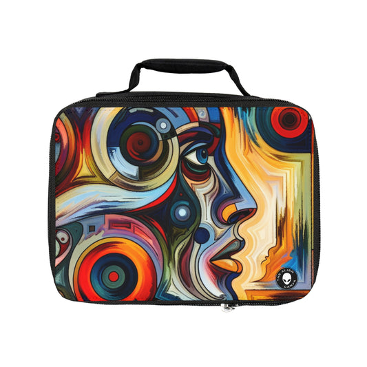 "Stormy Symphony : une peinture expressionniste abstraite captivante" - L'expressionnisme du sac à lunch Alien