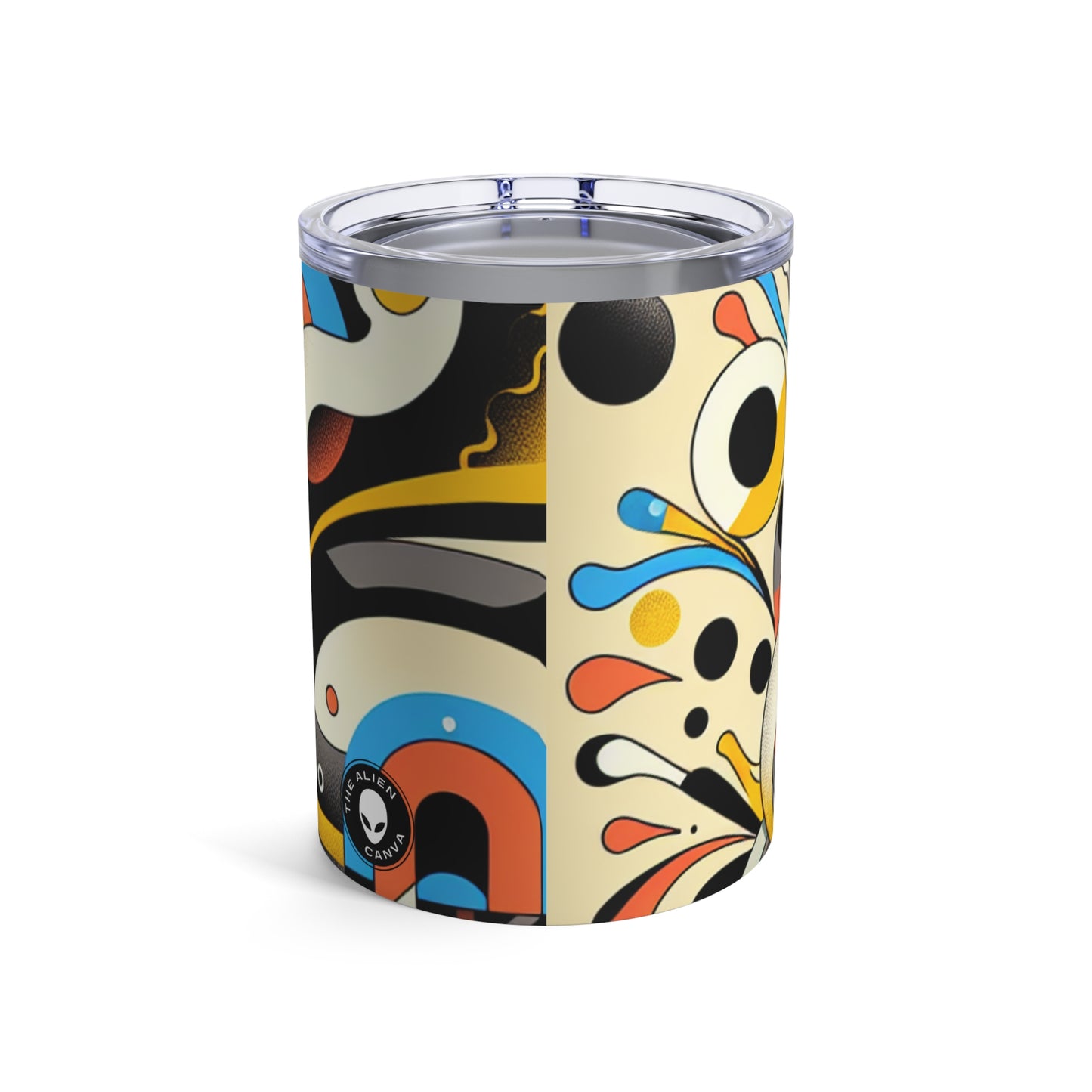 "Dada Fusion: Un caos caprichoso de objetos cotidianos" - The Alien Tumbler 10oz Neo-Dada