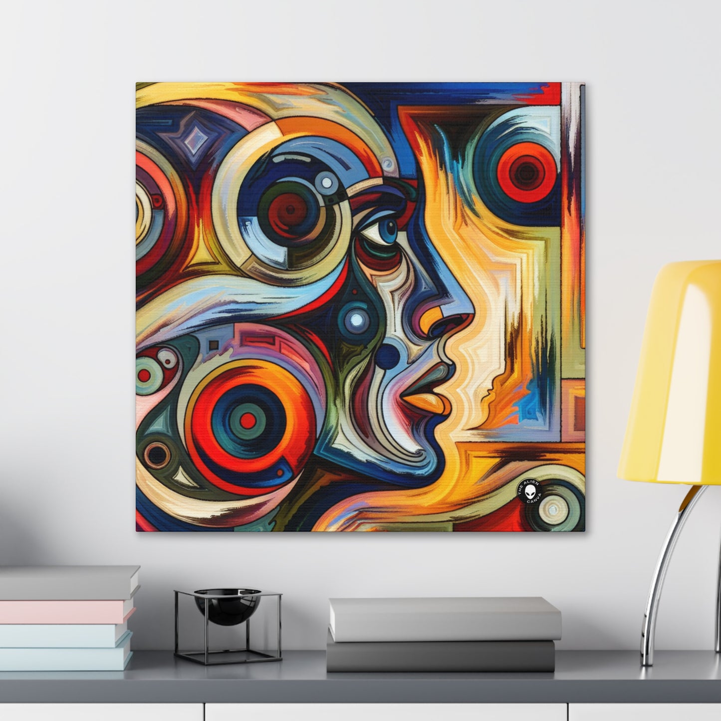 "Stormy Symphony: A Captivating Abstract Expressionist Painting" - The Alien Canva Expressionism