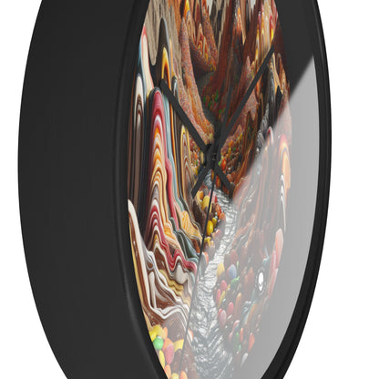 "Candyland: A Sweet Surrealistic Landscape" - The Alien Wall Clock