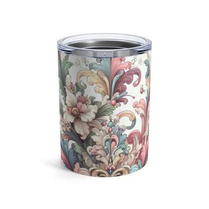 "Élégance enchantée : une soirée dans un jardin rococo" - The Alien Tumbler 10oz Rococo