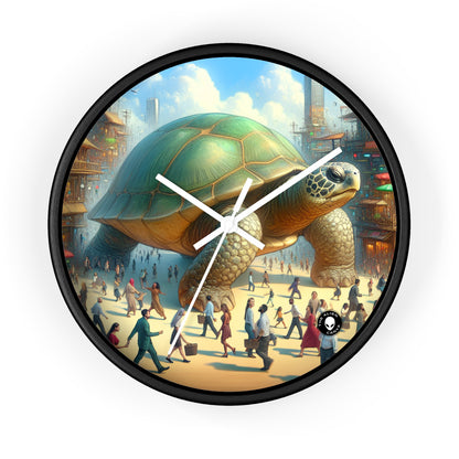 "Marvelous Turtle in the City" - The Alien Wall Clock