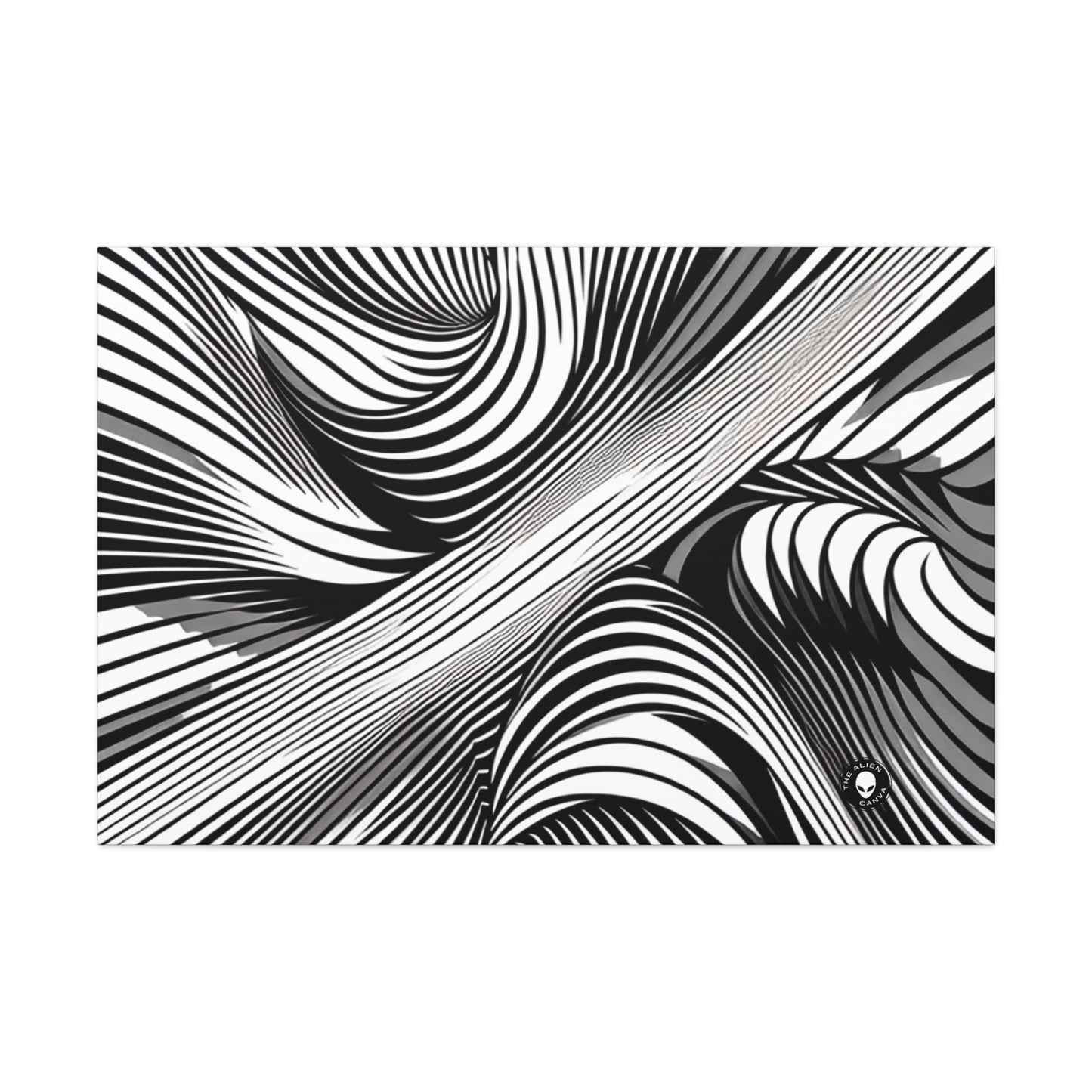 "Motion Embodied : Explorer l'illusion dynamique à travers l'Op Art" - The Alien Canva Op Art