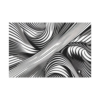 "Motion Embodied: Exploring Dynamic Illusion through Op Art" - The Alien Canva Op Art