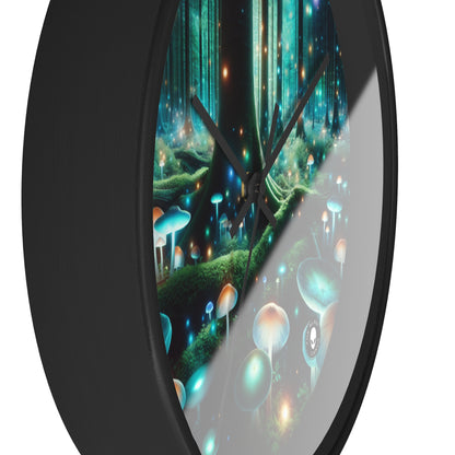 "Enchanted Night in the Fungus Forest" - The Alien Wall Clock