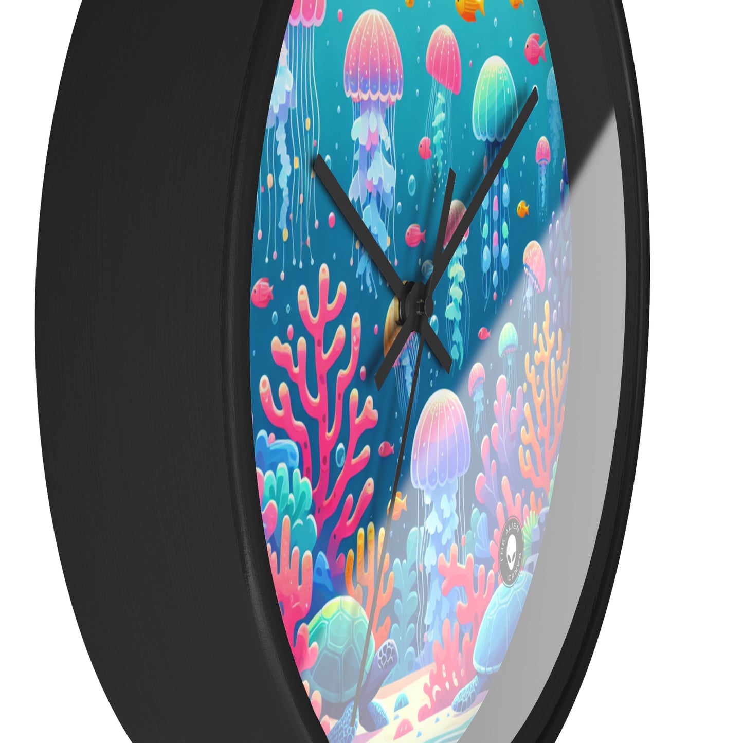 "Enchanting Underwater Symphony" - The Alien Wall Clock