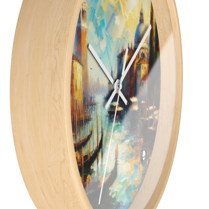 "Serenity in the City: Capturing the Golden Hour" - The Alien Wall Clock Impressionism