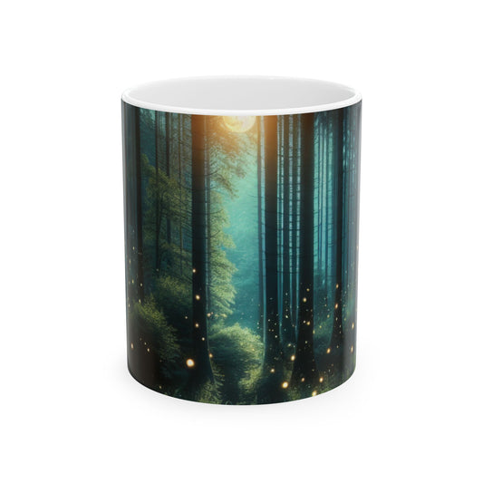 Taza de cerámica "Noche encantada" - El extraterrestre 11oz