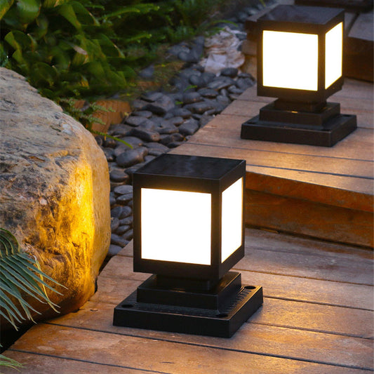 Lampes solaires de jardin, phares muraux pour pelouse paysagère, lampes de jardin étanches, lumières enfichables