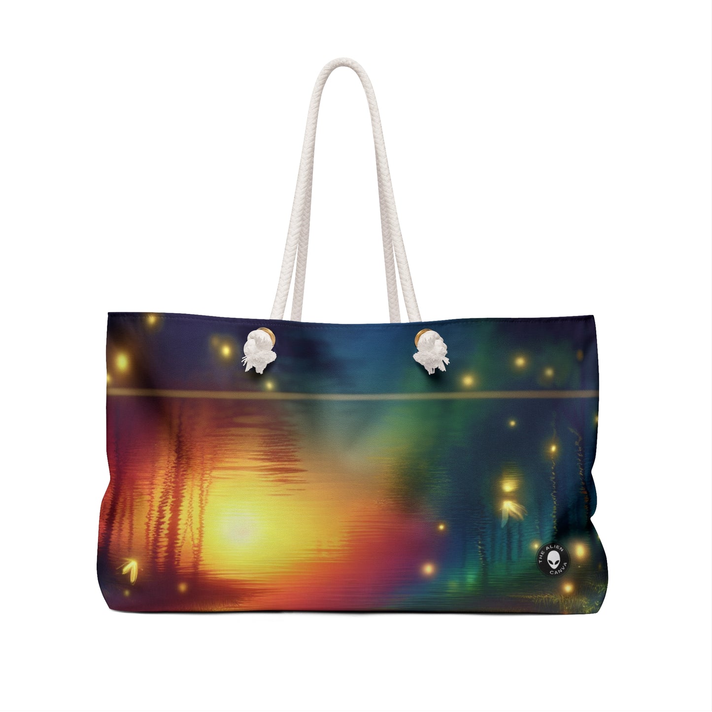 "Dusk Enchantment: A Magical Forest Scene" - The Alien Weekender Bag