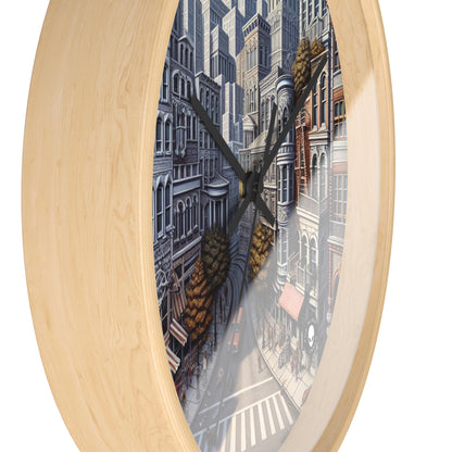 "Enchanted Passage: Transcending Reality" - The Alien Wall Clock Trompe-l'oeil