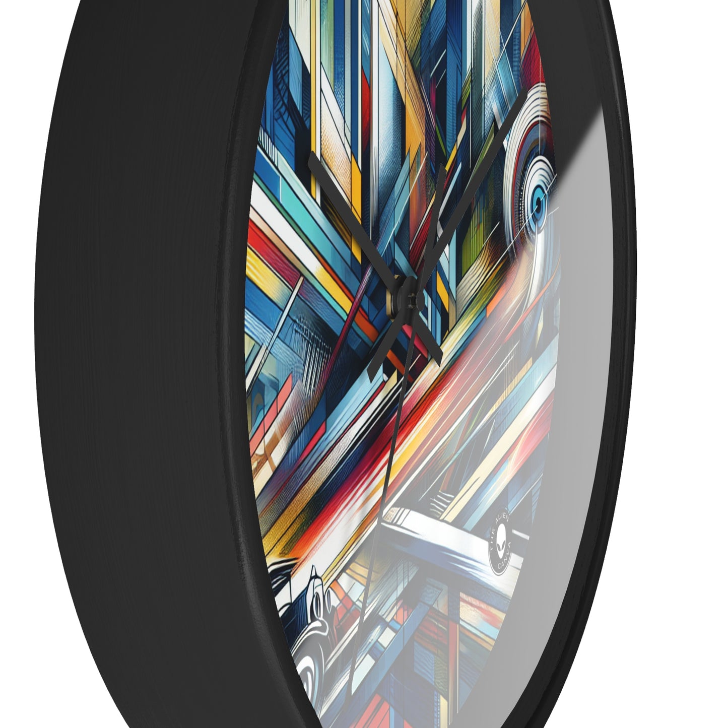 "Galactic Dream: Futuristic Neon City" - The Alien Wall Clock Futurism