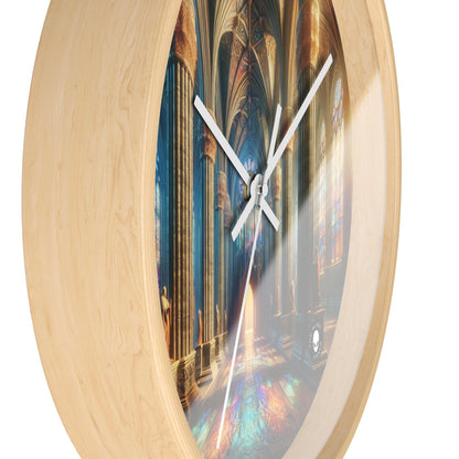 Shadows of the Gothic Cathedral - The Alien Wall Clock Gothic Art