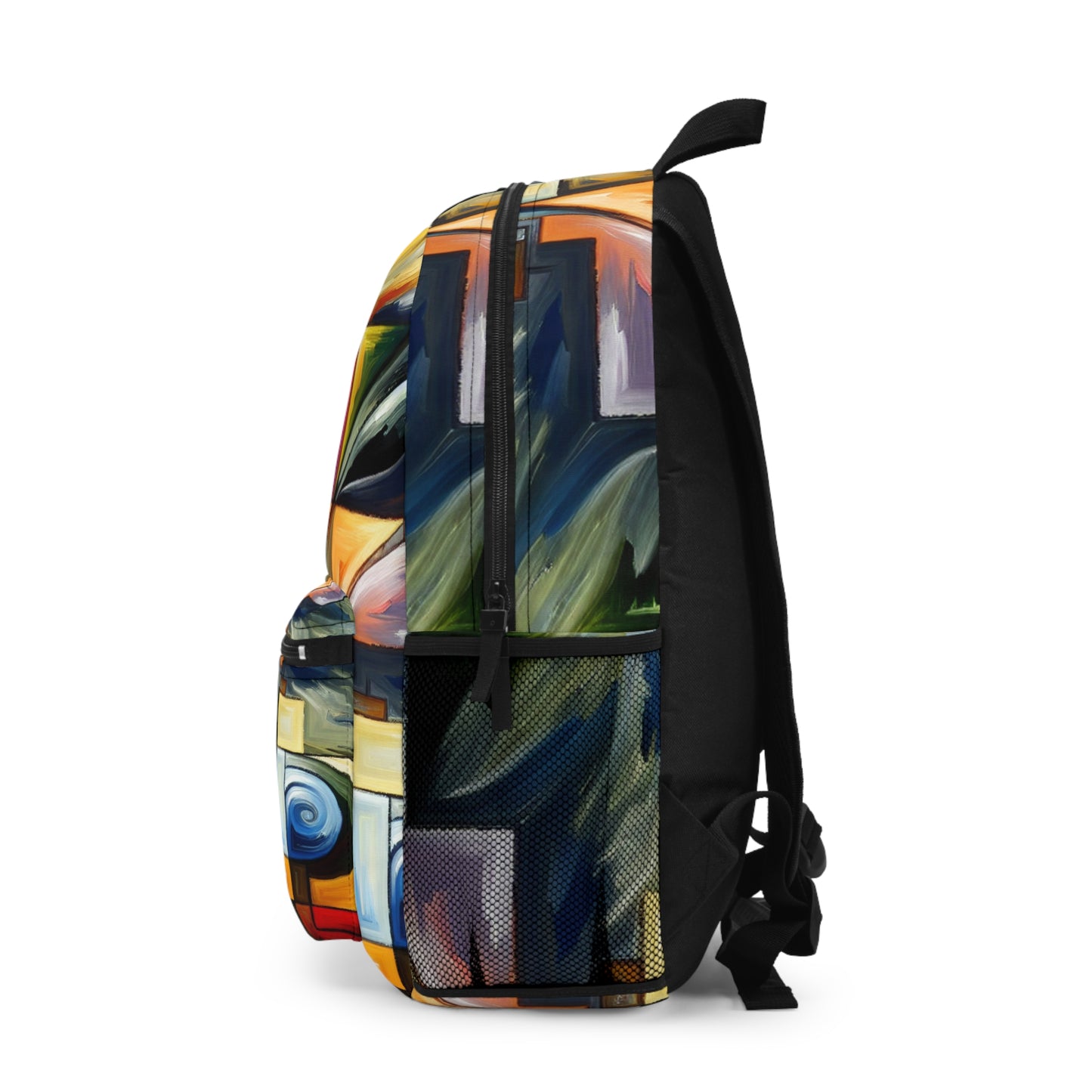 "A Tension of Shapes" - The Alien Backpack Abstract Expressionism Style