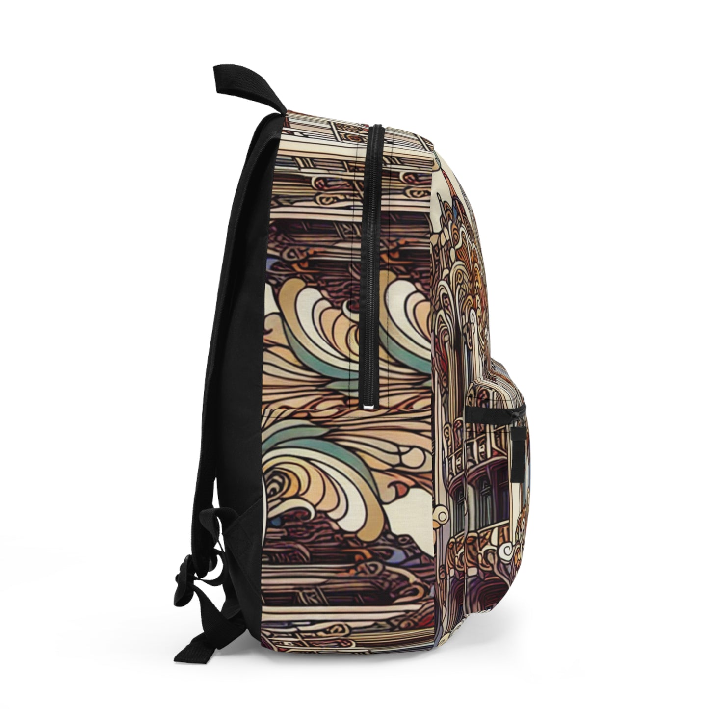 "Enchanted Seasons: Art Nouveau Forest Illustration" - The Alien Backpack Art Nouveau