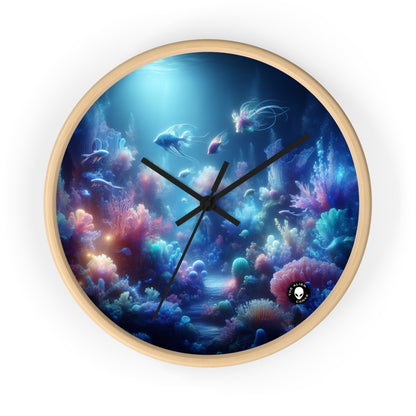 « Coral Fantasia : un délice sous-marin de rêve » – L'horloge murale Alien