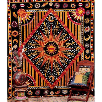 Mandala Tapestry  Boho Decor Headboard Blanket