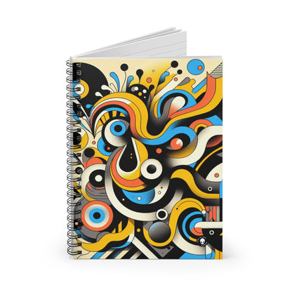"Dada Fusion: A Whimsical Chaos of Everyday Objects" - The Alien Spiral Notebook (Ruled Line) Neo-Dada