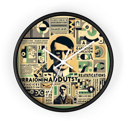 "Cacophony of Mundane Madness: A Dadaist Collage" - The Alien Wall Clock Dadaism