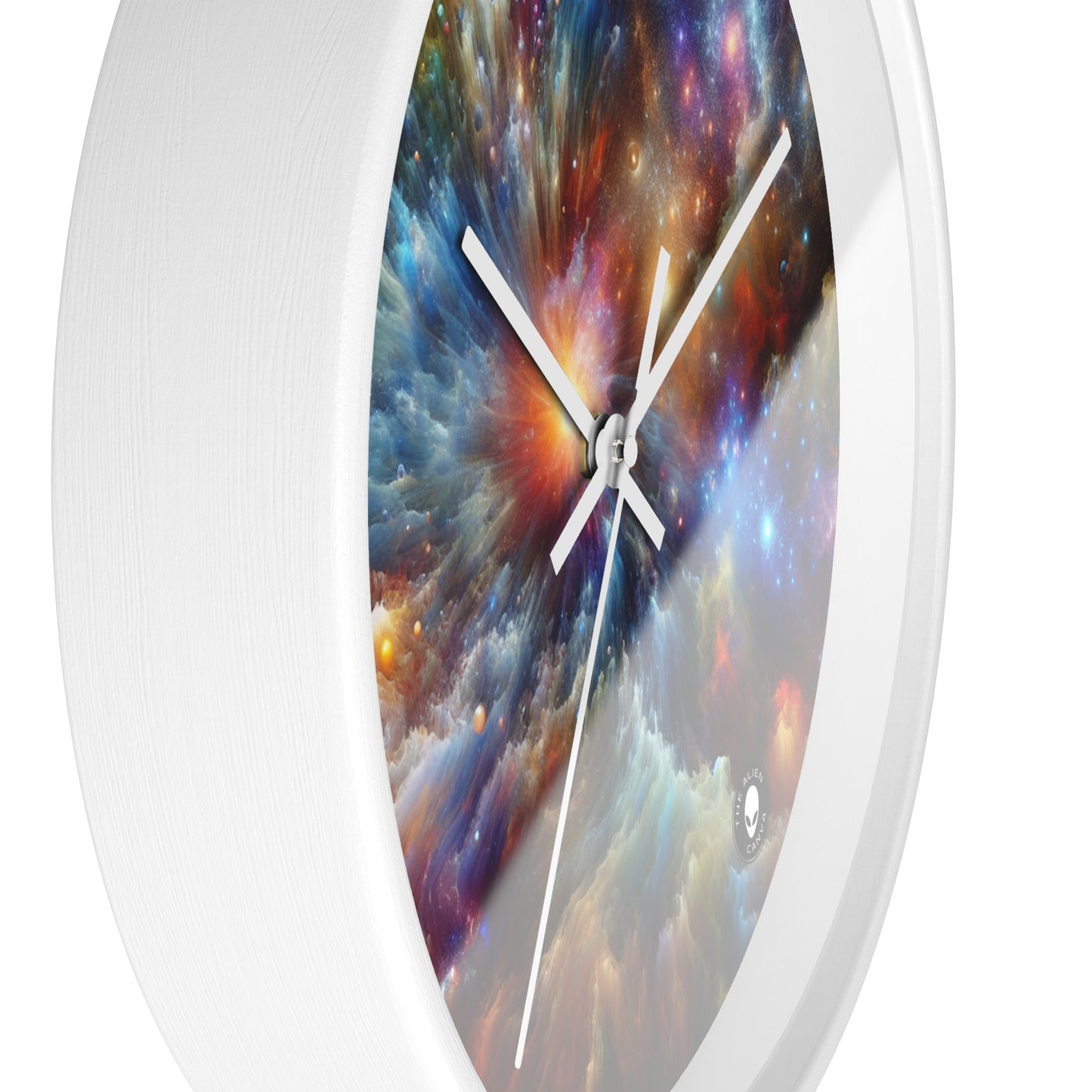 "Galactic Creation: A Kaleidoscope of Cosmic Wonder" - The Alien Wall Clock