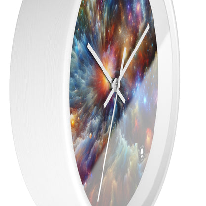 "Galactic Creation: A Kaleidoscope of Cosmic Wonder" - The Alien Wall Clock