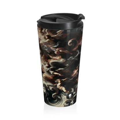 "Majestic Ballroom: A Baroque Affair" - Tasse de voyage Alien en acier inoxydable baroque