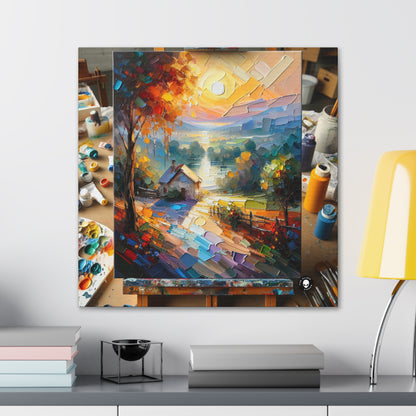 "Market Vibrance: A Post-Impressionist Perspective" - The Alien Canva Post-Impressionism