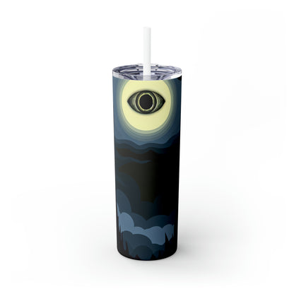 "Tower of Terror in Mordor" - The Alien Maars® Skinny Tumbler with Straw 20oz