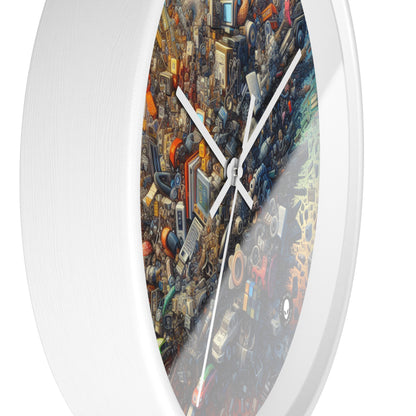 "Nightfall in the Neon City: A Hyper-Realistic Futuristic Metropolis" - The Alien Wall Clock Simulationism