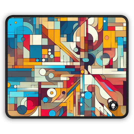 "Galactic Whirlwind: An Abstract Exploration of Cosmic Mysteries" - The Alien Gaming Mouse Pad Abstract Art
