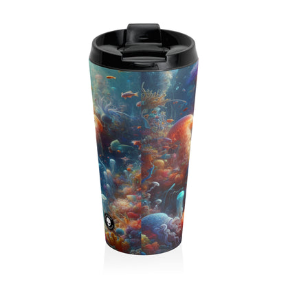 "Enchanted Aquatic Wonderland" - The Alien Stainless Steel Travel Mug