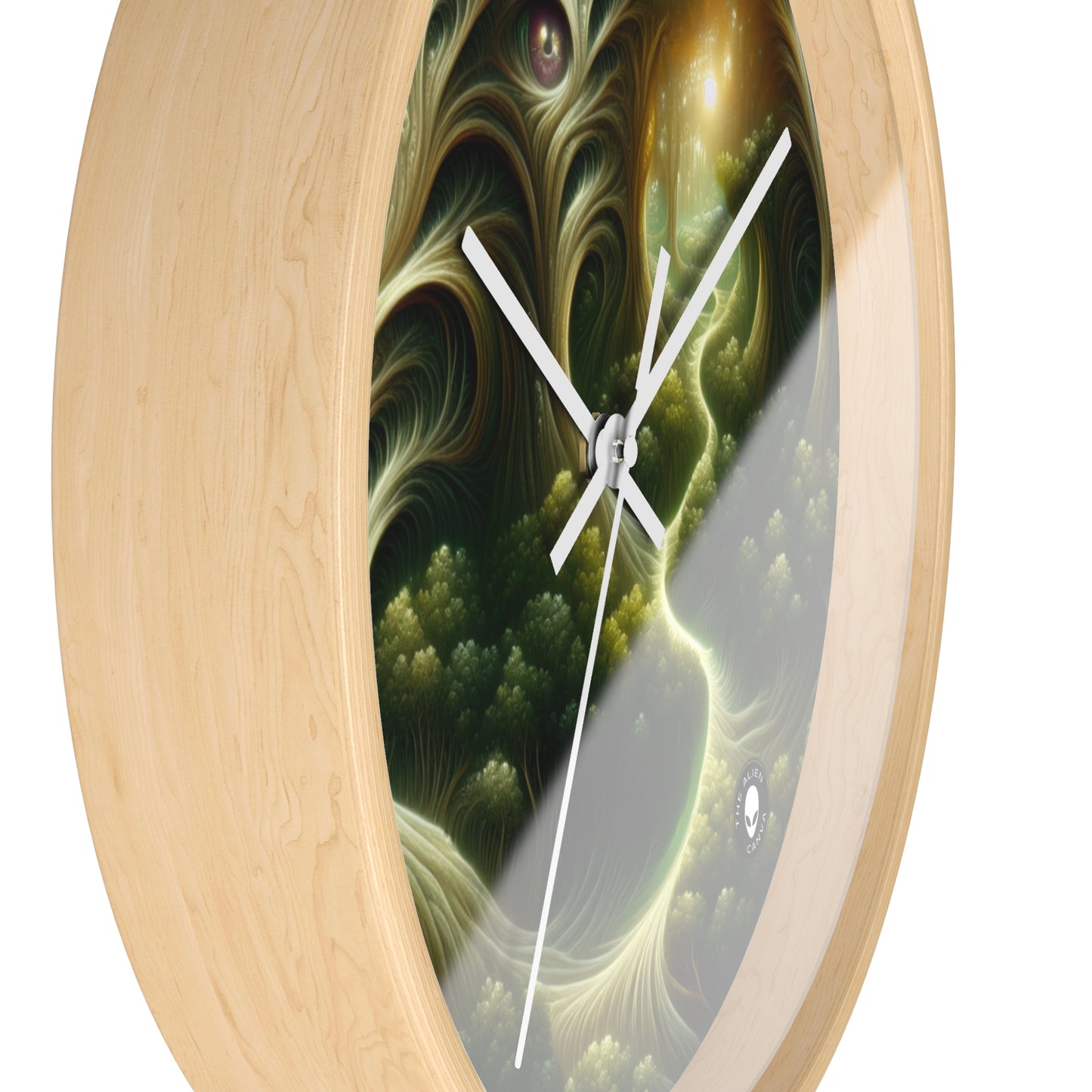 "Watchful Woods: The Path to Enchantment" - The Alien Wall Clock