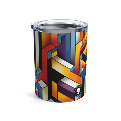 "Metropolis Pulse" - The Alien Tumbler 10oz Cubo-Futurism