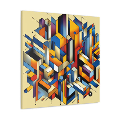 "Metropolis Pulse" - Le Cubo-Futurisme Alien Canva