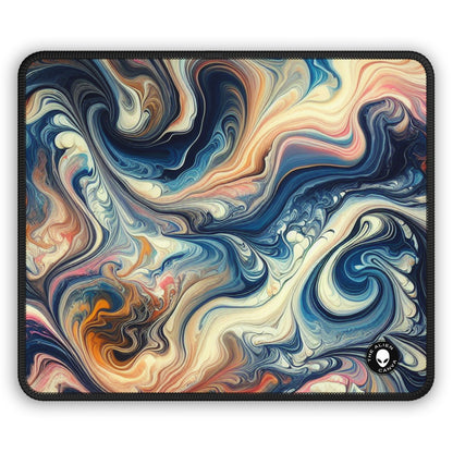 Exuberante selva tropical: Vertido de acrílico inspirado en la belleza tropical - The Alien Gaming Mouse Pad Acrylic Pouring