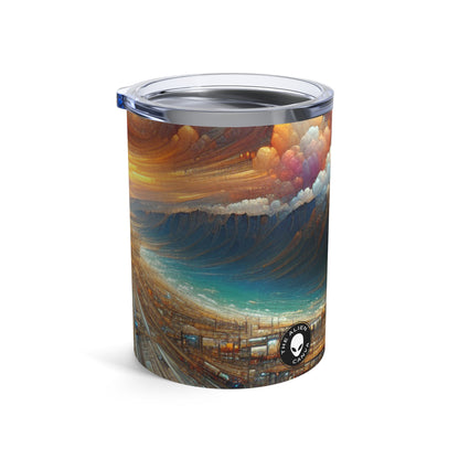 « Royaume enchanté : un royaume de fées magique » - La peinture numérique Alien Tumbler 10oz