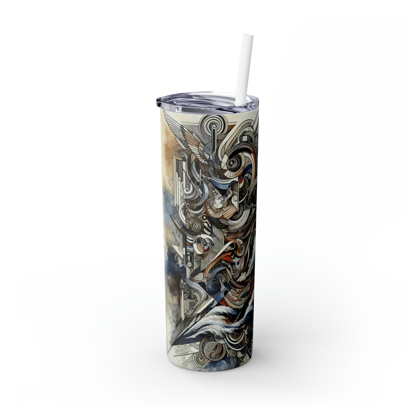 Titre : « Challenging Taboos : Beyond Boundaries in Transgressive Art » - The Alien Maars® Skinny Tumbler with Straw 20oz Transgressive Art