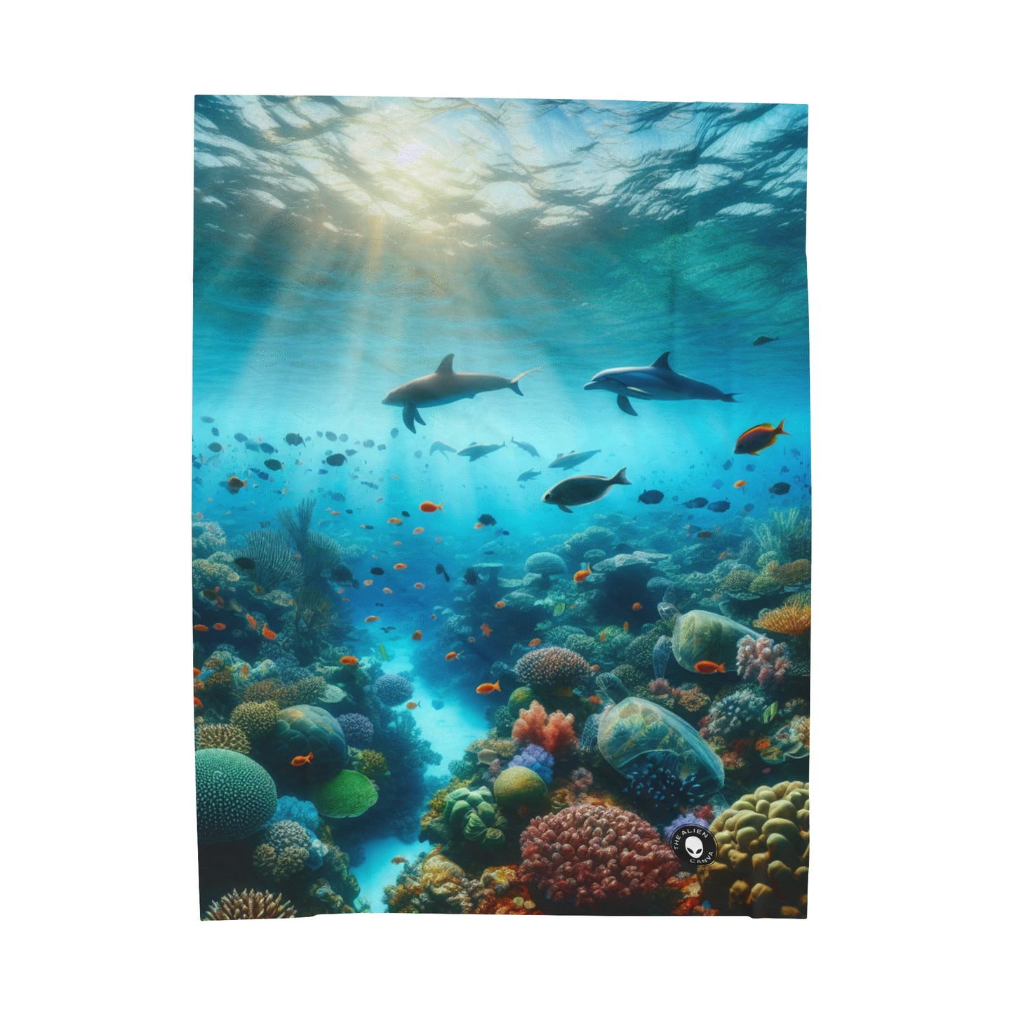 "Underwater Symphony" - The Alien Velveteen Plush Blanket