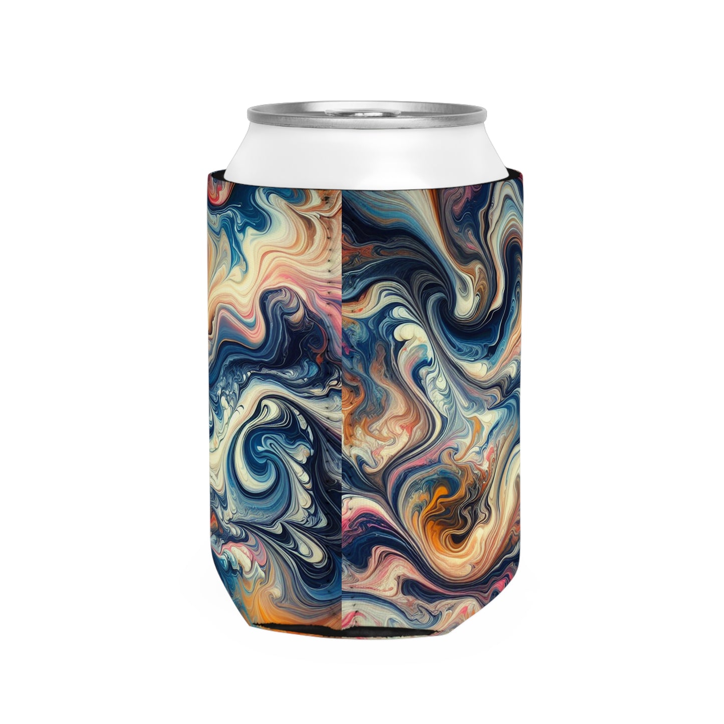 Exuberante selva tropical: vertido de acrílico inspirado en la belleza tropical - The Alien Can Cooler Sleeve Acrylic Pouring