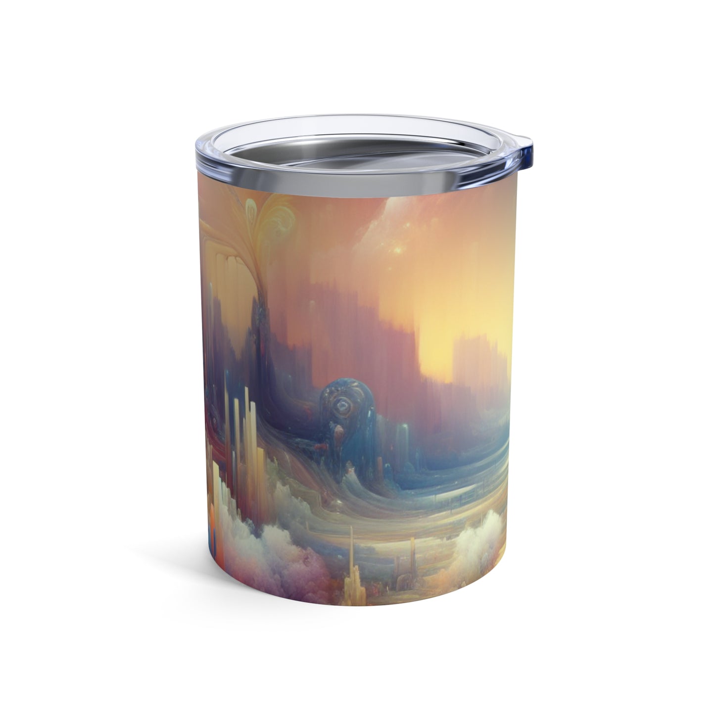 « Dreamscape Delights : une peinture surréaliste » - Le verre Alien 10 oz