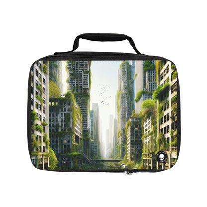 "Nature's Reclamation: A Futuristic Urban Jungle"- The Alien Lunch Bag