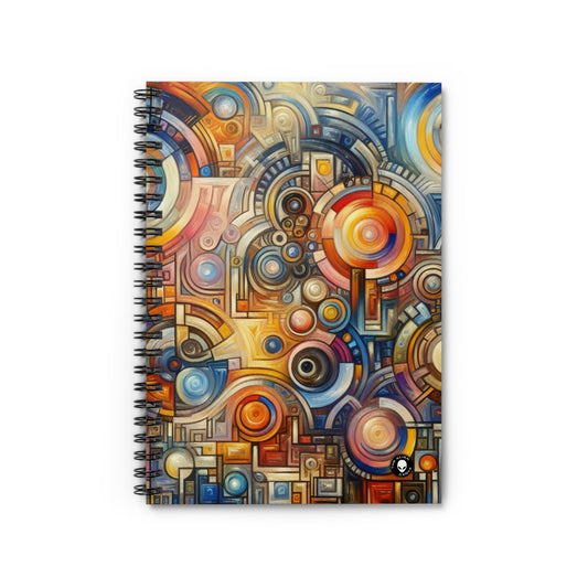 "Roots to Radiance: An Artistic Exploration of Personal Growth and Transformation" - The Alien Spiral Notebook (Ruled Line) Symbolism